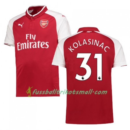 Fußballtrikots Arsenal KOLASINAC 31 2017-2018 Kurzarm Heimtrikotsatz kaufen