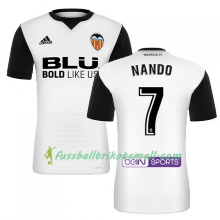 Fußballtrikots FC Valencia NANDO 2017-2018 Kurzarm Heimtrikotsatz kaufen