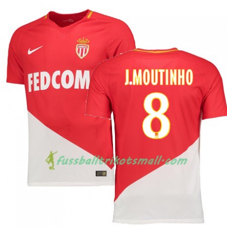 Fußballtrikots AS Monaco JOAO MOUTINHO 8 2017-2018 Kurzarm Heimtrikotsatz kaufen