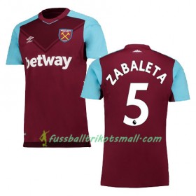 Fußballtrikots West Ham United ZABALETA 2017-2018 Kurzarm Heimtrikotsatz kaufen