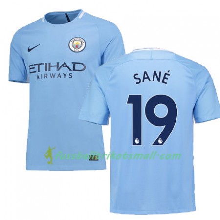 Fußballtrikots Manchester City SANE 19 2017-2018 Kurzarm Heimtrikotsatz kaufen