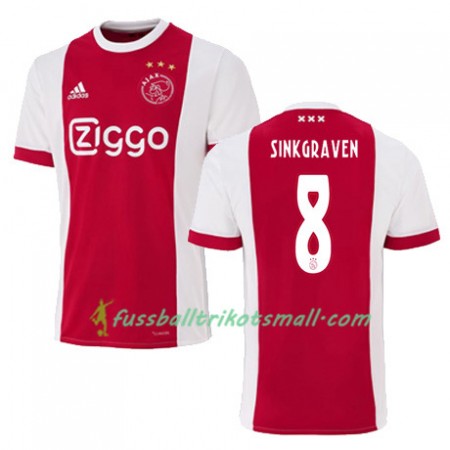Fußballtrikots Ajax Amsterdam DALEY SINKGRAVEN 8 2017-2018 Kurzarm Heimtrikotsatz kaufen