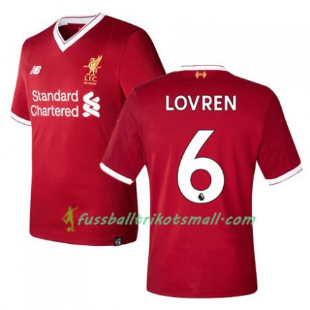 Fußballtrikots Liverpool LOVREN 6 2017-2018 Kurzarm Heimtrikotsatz kaufen