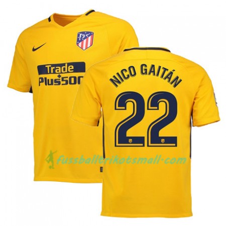 Fußballtrikots Atlético Madrid NICO GAITAN 22 2017-2018 Kurzarm Auswärts-trikot kaufen