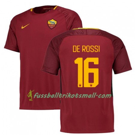 Fußballtrikots AS Rom DE ROSSI 16 2017-2018 Kurzarm Heimtrikotsatz kaufen