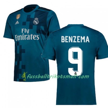 Fußballtrikots Real Madrid BENZEMA 9 2017-2018 Kurzarm Ausweichtrikot kaufen