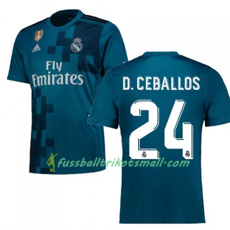 Fußballtrikots Real Madrid DANI CEBALLOS 24 2017-2018 Kurzarm Ausweichtrikot kaufen