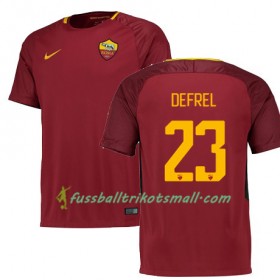 Fußballtrikots AS Rom DEFREL 23 2017-2018 Kurzarm Heimtrikotsatz kaufen