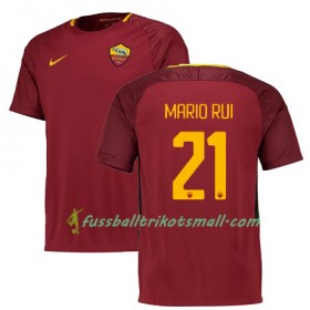 Fußballtrikots AS Rom MARIO RUI 21 2017-2018 Kurzarm Heimtrikotsatz kaufen