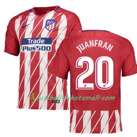 Fußballtrikots Atlético Madrid JUANFRAN 20 2017-2018 Kurzarm Heimtrikotsatz kaufen
