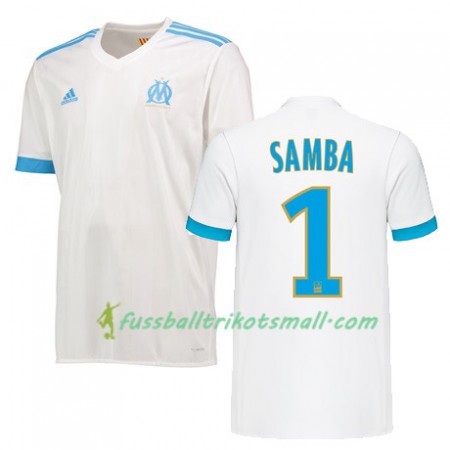 Fußballtrikots Olympique Marseille BRICE SAMBA 1 2017-2018 Kurzarm Heimtrikotsatz kaufen