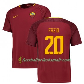 Fußballtrikots AS Rom FAZIO 20 2017-2018 Kurzarm Heimtrikotsatz kaufen
