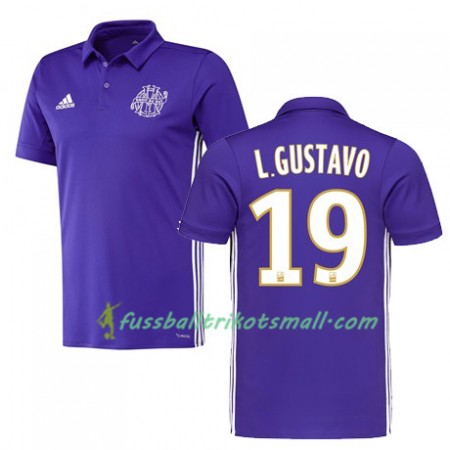 Fußballtrikots Olympique Marseille LUIZ GUSTAVO 19 2017-2018 Kurzarm Ausweichtrikot kaufen