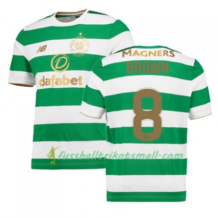 Fußballtrikots Celtic Glasgow SCOTT BROWN 2017-2018 Kurzarm Heimtrikotsatz kaufen