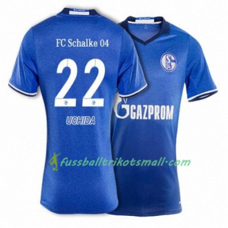 Fußballtrikots FC Schalke 04 UCHIDA 22 2017-2018 Kurzarm Heimtrikotsatz kaufen