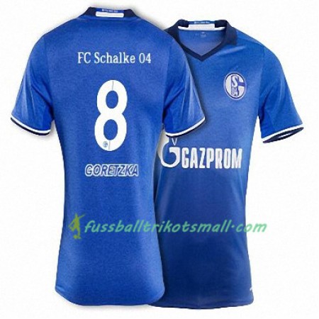 Fußballtrikots FC Schalke 04 GORETZKA 8 2017-2018 Kurzarm Heimtrikotsatz kaufen