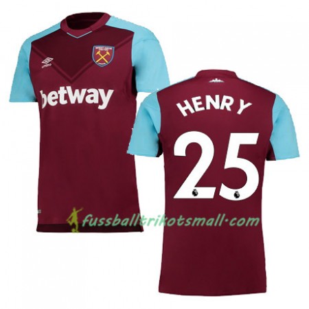 Fußballtrikots West Ham United HENRY 2017-2018 Kurzarm Heimtrikotsatz kaufen
