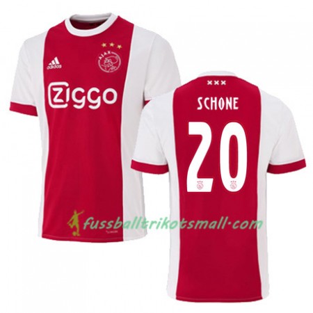 Fußballtrikots Ajax Amsterdam LASSE SCHONE 20 2017-2018 Kurzarm Heimtrikotsatz kaufen