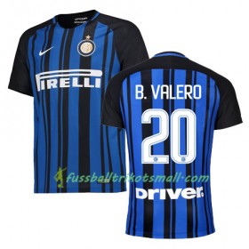 Fußballtrikots Inter Mailand BORJA VALERO 20 2017-2018 Kurzarm Heimtrikotsatz kaufen