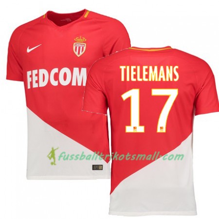 Fußballtrikots AS Monaco TIELEMANS 17 2017-2018 Kurzarm Heimtrikotsatz kaufen