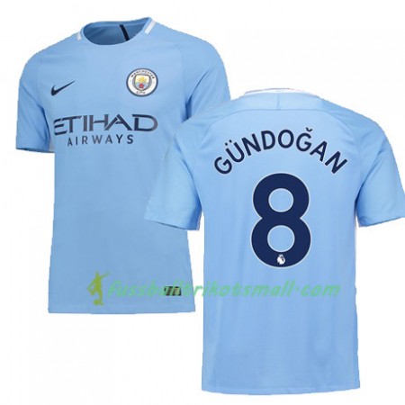 Fußballtrikots Manchester City GUNDOGAN 8 2017-2018 Kurzarm Heimtrikotsatz kaufen