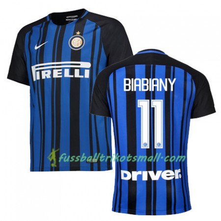 Fußballtrikots Inter Mailand BIABIANY 11 2017-2018 Kurzarm Heimtrikotsatz kaufen