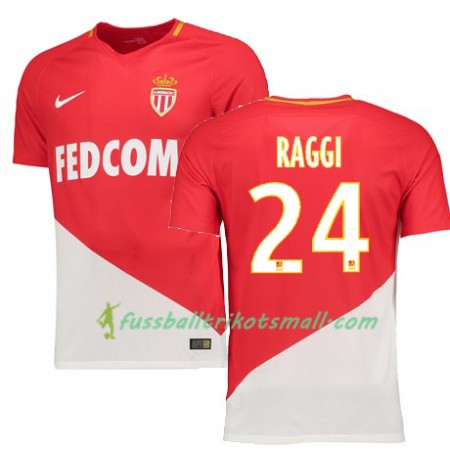 Fußballtrikots AS Monaco ANDREA RAGGI 24 2017-2018 Kurzarm Heimtrikotsatz kaufen