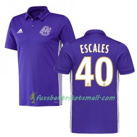 Fußballtrikots Olympique Marseille FLORIAN ESCALES 40 2017-2018 Kurzarm Ausweichtrikot kaufen