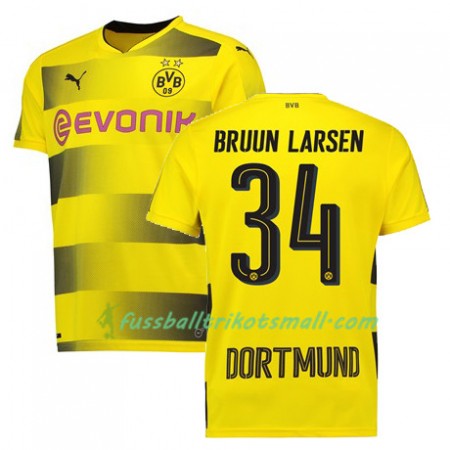 Fußballtrikots Borussia Dortmund BRUUN LARSEN 34 2017-2018 Kurzarm Heimtrikotsatz kaufen
