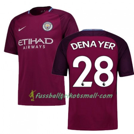 Fußballtrikots Manchester City DENAYER 28 2017-2018 Kurzarm Auswärts-trikot kaufen