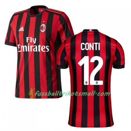 Fußballtrikots AC Mailand CONTI 12 2017-2018 Kurzarm Heimtrikotsatz kaufen