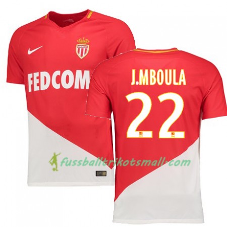 Fußballtrikots AS Monaco JORDI MBOULA 22 2017-2018 Kurzarm Heimtrikotsatz kaufen