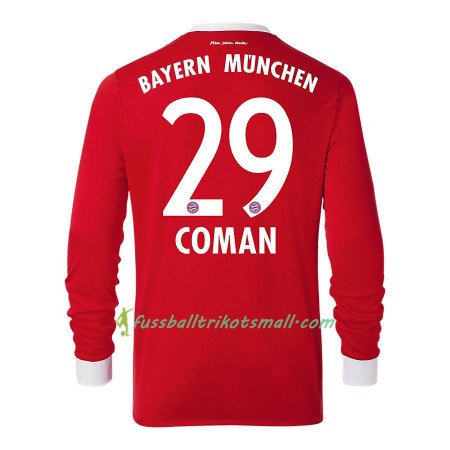 Fußballtrikots FC Bayern München Kingsley Coman 29 2017-2018 Langarm Heimtrikotsatz kaufen