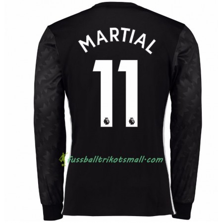 Fußballtrikots Manchester United Anthony Martial 11 2017-2018 Langarm Auswärts-trikot kaufen