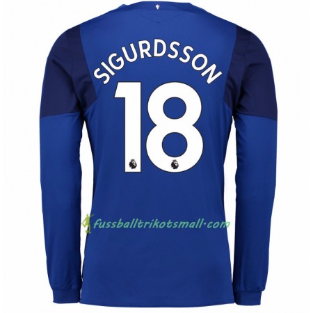 Fußballtrikots Everton Gylfi Sigurdsson 18 2017-2018 Langarm Heimtrikotsatz kaufen