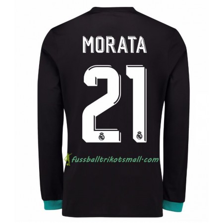 Fußballtrikots Real Madrid Alvaro Morata 21 2017-2018 Langarm Auswärts-trikot kaufen