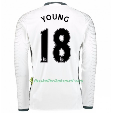 Fußballtrikots Manchester United Ashley Young 18 2017-2018 Langarm Ausweichtrikot kaufen