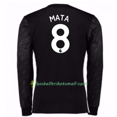 Fußballtrikots Manchester United Juan Mata 8 2017-2018 Langarm Auswärts-trikot kaufen