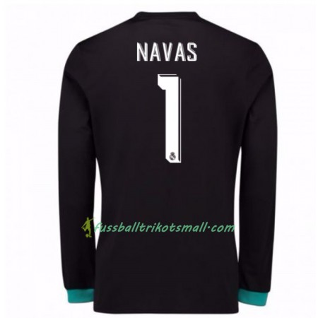 Fußballtrikots Real Madrid Torwart Keylor Navas 1 2017-2018 Langarm Auswärts-trikot kaufen