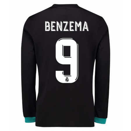 Fußballtrikots Real Madrid Karim Benzema 9 2017-2018 Langarm Auswärts-trikot kaufen