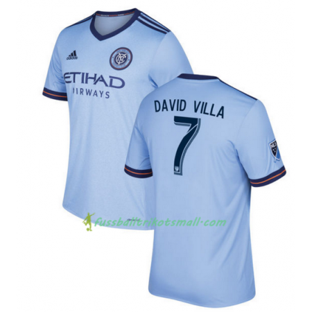 Fußballtrikots New York City FC  David Villa 7 2017-2018 Kurzarm Heimtrikotsatz kaufen