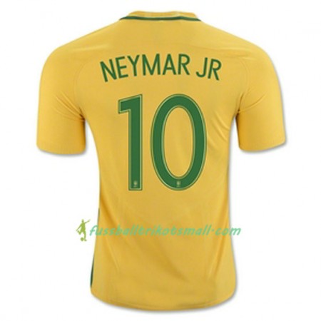 Fußballtrikots Brasilien NEYMAR JR 2016-2017 Kurzarm Heimtrikotsatz kaufen