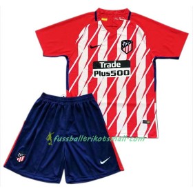 Fußballtrikots Atlético Madrid Kinder 2017-2018 Kurzarm Heimtrikotsatz kaufen