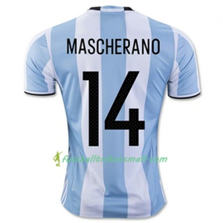 Fußballtrikots Argentinien MASCHERANO 2016-2017 Kurzarm Heimtrikotsatz kaufen