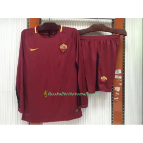 Fußballtrikots AS Rom 2017-2018 Langarm Heimtrikotsatz kaufen