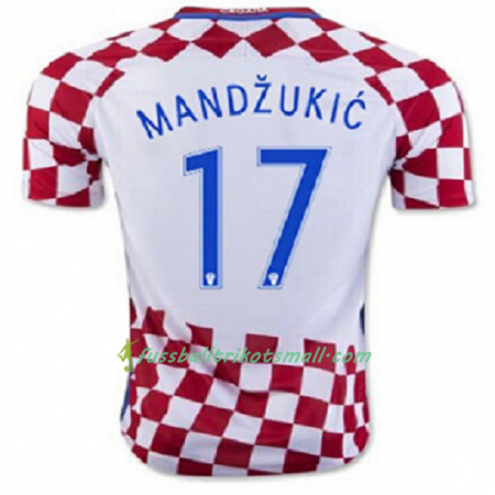 Fußballtrikots Kroatien MANDZUKIC Heimtrikotsatz Euro 2016