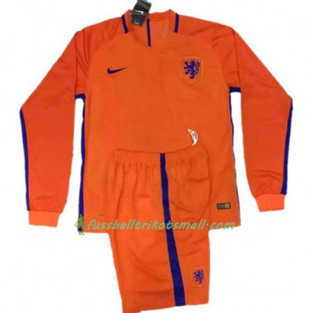 Fußballtrikots Niederlande 2016-2017 Langarm Heimtrikotsatz kaufen