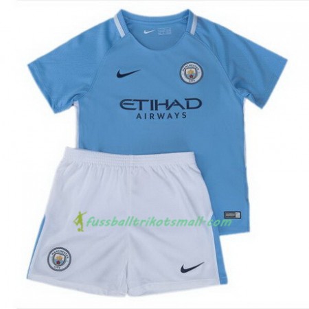 Fußballtrikots Manchester City Kinder 2017-2018 Kurzarm Heimtrikotsatz kaufen