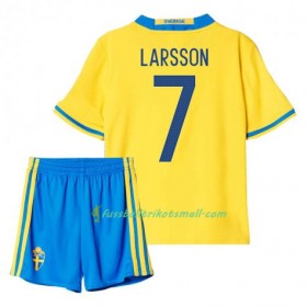 Fußballtrikots Schweden Larsson 7 Kinder 2016 Kurzarm Heimtrikotsatz kaufen