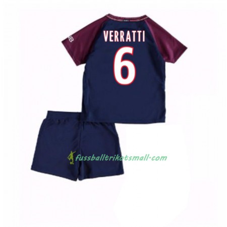 Fußballtrikots PSG Marco Verratti 6 Kinder 2017-2018 Kurzarm Heimtrikotsatz kaufen
